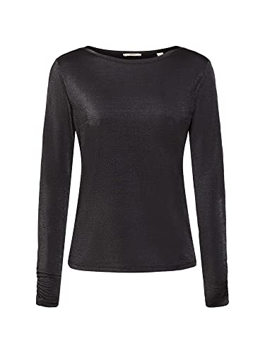 ESPRIT Damen 112EE1K313 T-Shirt, 001/BLACK, XL von ESPRIT