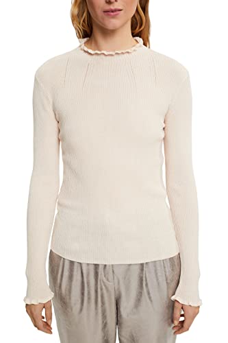 ESPRIT Damen 112EO1I328 Pullover, 275/DUSTY Nude, L von ESPRIT