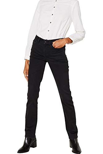 ESPRIT Damen 119EE1B002 Straight Jeans, Schwarz (Black Dark Wash 911), W26/L32 (Herstellergröße: 26/32) von ESPRIT