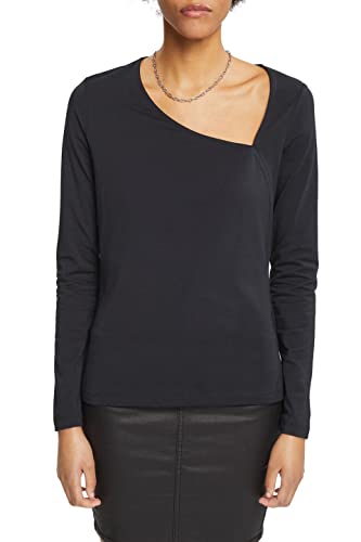 ESPRIT Damen 122CC1K309 T-Shirt, 001/BLACK, XS von ESPRIT