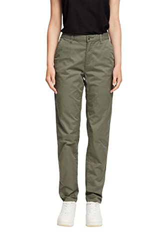 ESPRIT Damen Hose 990ee1b302, Khaki Green, 32W / 34L von ESPRIT