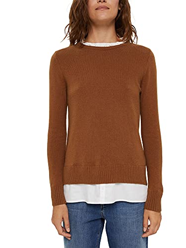 ESPRIT Damen 990ee1i308 Pullover, Toffee, L EU von ESPRIT