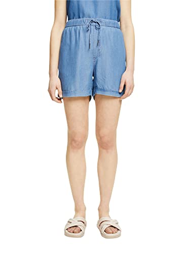 ESPRIT Damen 993CC1C305 Shorts, 902/BLUE MEDIUM WASH, 30 von ESPRIT