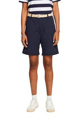 ESPRIT Damen Shorts mit Raffia-Flechtgürtel von ESPRIT