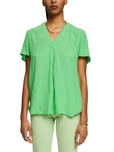 ESPRIT Damen 994EE1F315 Bluse, 320/CITRUS Green, Small von ESPRIT
