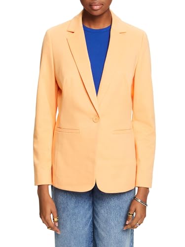 ESPRIT Damen 994EE1G301 Blazer, 850/PASTEL ORANGE, 44 von ESPRIT