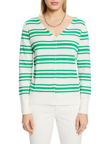 ESPRIT Damen 994ee1i305 Pullover, Grün, S EU von ESPRIT