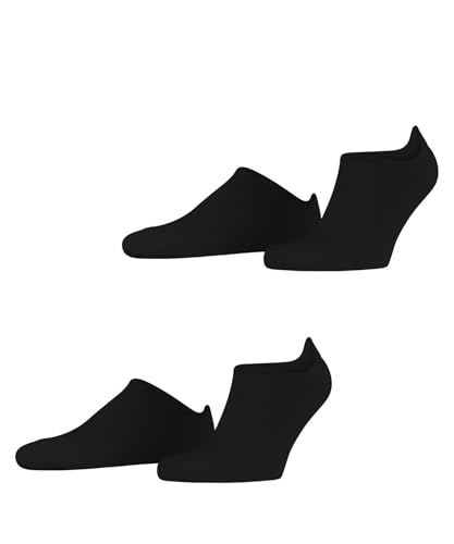 ESPRIT Damen Sneakersocken Active Basic Multipack W Sn Baumwolle kurz einfarbig 2 Paar, Schwarz Black 0010, 35-38 von ESPRIT