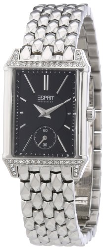 ESPRIT Damen-Armbanduhr Alke silverblack Analog Quarz Edelstahl EL101992F07 von ESPRIT