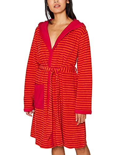 ESPRIT Damen-Bademantel Striped Hoody mit Kapuze Leichtfrottier Fuchsia Größe 48/50, Etikette Gr: XL ESPRIT Damen-Bademantel Striped Hoody mit Kapuze Leichtfrottier Fuchsia Größe 48/50, Etikette Gr: XL von ESPRIT