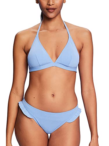 ESPRIT Damen Balian Beach Rcs Padded Halterneck Bikini, Light Blue Lavender, 36 / C von ESPRIT