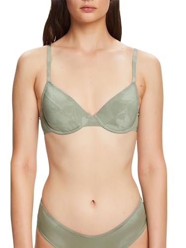 ESPRIT Damen Big Flower Deluster Rcs Uw Bra BH mit voller Abdeckung, Dusty Green, 75C EU von ESPRIT