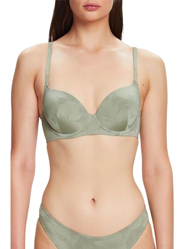 ESPRIT Damen Big Flower Deluster Sexy Pad Gepolsterter BH, Dusty Green, 70 / 70C EU von ESPRIT