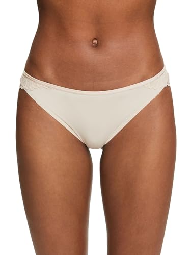 ESPRIT Damen Big Flower LACE RCS BRZ. Brief Slip, Sand, 34 von ESPRIT