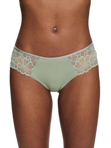 ESPRIT Damen Big Flower LACE RCS BRZ.Shorts Hipster-Höschen, Dusty Green, 34 von ESPRIT