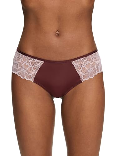 ESPRIT Damen Big Flower LACE RCS BRZ.Shorts Hipster-Höschen, Rust Brown, 34 von ESPRIT