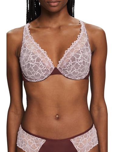 ESPRIT Damen Big Flower Lace Rcs Uw Bra BH mit voller Abdeckung, Rust Brown, 75B EU von ESPRIT