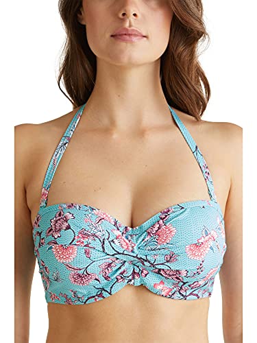 ESPRIT Damen Bikini Bilgola Beach Pad.bandeau Bc, 470/Turquoise, 38 von ESPRIT