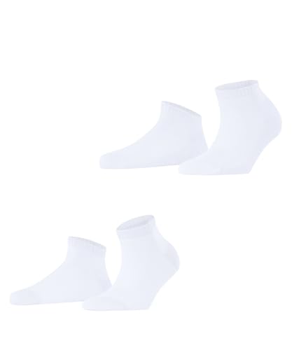ESPRIT Damen Cabin 2-Pack W SN Baumwolle kurz einfarbig 2 Paar Sneakersocken, Weiß (White 2000), 39-42 (2er Pack) von ESPRIT