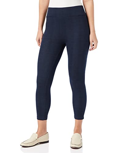 ESPRIT Damen Leggings Check, Viskose, 1 Stück, Blau (Marine 6120), 38-40 von FALKE