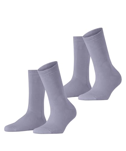 ESPRIT Damen Socken Cloud Multipack W So Baumwolle einfarbig 2 Paar, Blau Blue Fog 6850, 39-42 von ESPRIT