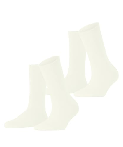 ESPRIT Damen Socken Cloud Multipack W So Baumwolle einfarbig 2 Paar, Weiß Off-White 2040, 39-42 von ESPRIT