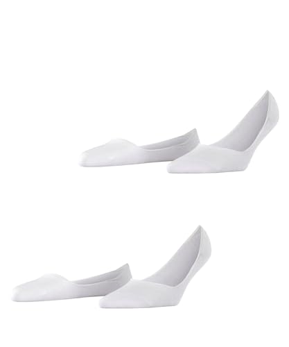 ESPRIT Damen Füßlinge Cotton Invisible Multipack W In Baumwolle unsichtbar einfarbig 2 Paar, Weiß White 2000, 39-42 von ESPRIT
