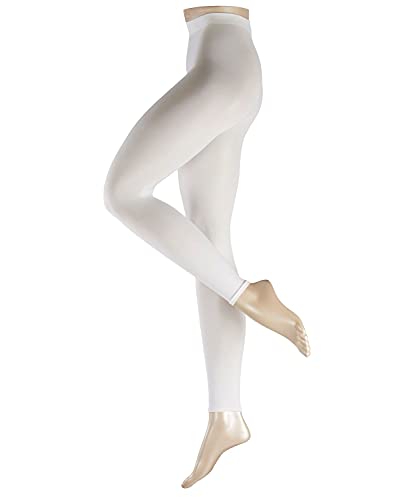 ESPRIT Damen Leggings Cotton W LE blickdicht einfarbig 1 Stück, Weiß (White 2000), 42-44 von ESPRIT