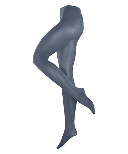 ESPRIT Damen Strumpfhose Cotton W TI blickdicht einfarbig 1 Stück, Blau (Lavender 6410), 36-38 von ESPRIT