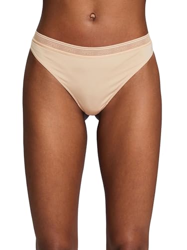 ESPRIT Damen DP Micro Logoband RCS 2string Tangahöschen, Dusty Nude, 40 von ESPRIT