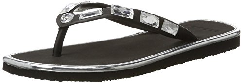 ESPRIT Damen Denise Thong Pantoletten, Schwarz (Black) von ESPRIT