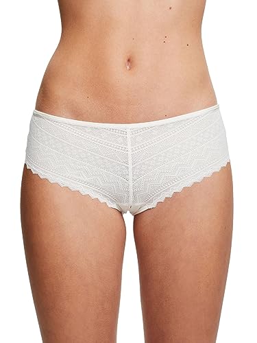 ESPRIT Damen Everyday LACE RCS BRZ. Shorts Hipster-Höschen, Off White, 36 von ESPRIT