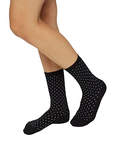 ESPRIT Damen Socken Fine Dot Multipack W So Baumwolle gemustert 2 Paar, Schwarz Black 3000, 39-42 von ESPRIT