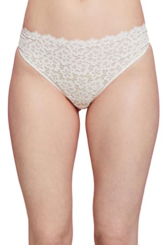 ESPRIT Damen Flower Lace Mid Waist String Taillentring, Off White, 42 von ESPRIT