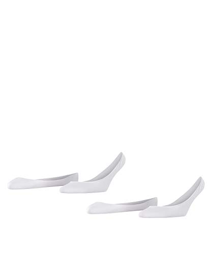 ESPRIT Damen Füßlinge Basic 2-Pack W IN Baumwolle unsichtbar einfarbig 2 Paar, Weiß (White 2000), 35-38 von ESPRIT