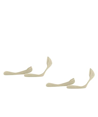 ESPRIT Damen Füßlinge Solid Low 2-Pack W IN Baumwolle unsichtbar einfarbig 2 Paar, Beige (Cream 4011), 35-38 von ESPRIT