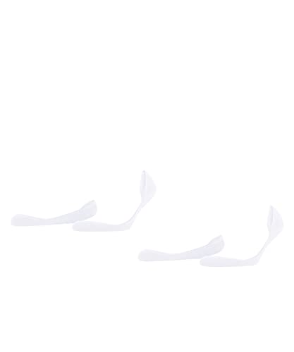 ESPRIT Damen Füßlinge Solid Low 2-Pack W IN Baumwolle unsichtbar einfarbig 2 Paar, Weiß (White 2000), 39-42 von ESPRIT