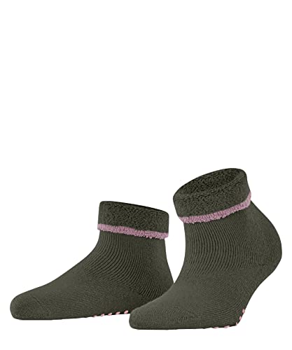 ESPRIT Damen Hausschuh-Socken Cozy W HP Wolle rutschhemmende Noppen 1 Paar, Grün (Olive 7830), 35-38 von ESPRIT