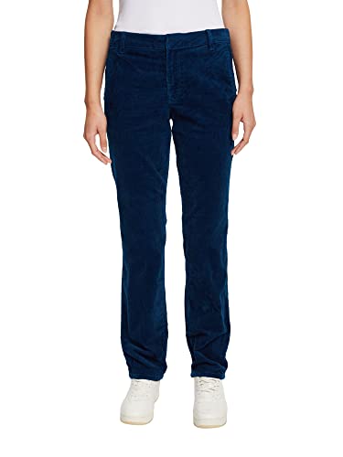 ESPRIT Damen Hose 992ee1b366, Petrol Blue, 40 von ESPRIT