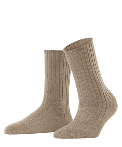 ESPRIT Damen Socken Hygge W So Wolle Kaschmir einfarbig 1 Paar, Braun Camel 4220, 39-42 von ESPRIT
