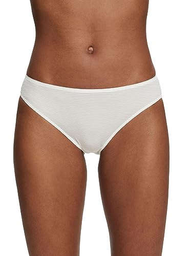 ESPRIT Damen Jaquard Stripe RCS Brief Slip, Off White, 44 von ESPRIT