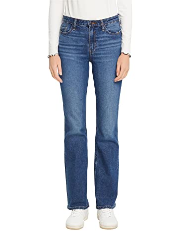 ESPRIT Damen Jeans Bootcut Superstretch, Blue Medium Washed, 30W / 32L von ESPRIT