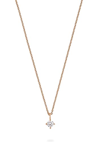 ESPRIT Damen-Kette 925er Silber 1 Zirkonia One Size Roségold 32022996 von ESPRIT