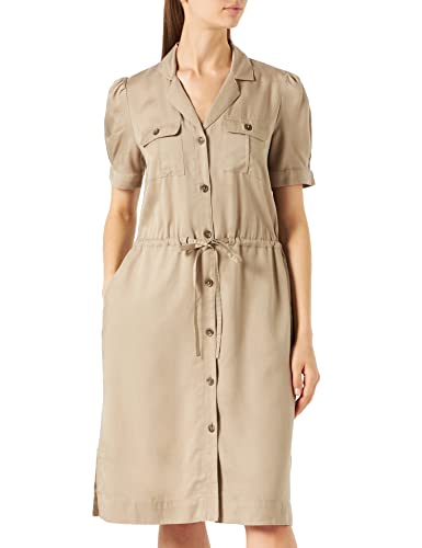 ESPRIT Damen Kleid 072ee1e303, Pale Khaki, 38 von ESPRIT