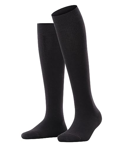 ESPRIT Damen Kniestrümpfe Basic Pure W Kh Baumwolle mit Komfortbund 1 Paar, Schwarz Black 3000, 39-42 von ESPRIT