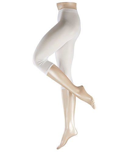 ESPRIT Damen Leggings Cotton Capri W LE blickdicht einfarbig 1 Stück, Weiß (White 2000), 36-38 von ESPRIT