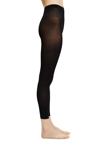 ESPRIT Damen Leggings 50 DEN W Le halb-blickdicht einfarbig 1 Stück, Schwarz Black 3000-O, 44-46 von ESPRIT