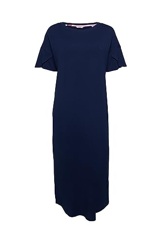 ESPRIT Damen Logo CMD NW SUS ns s_ss Nachthemd, Dark Blue, L von ESPRIT