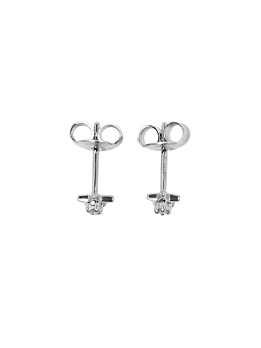 ESPRIT Damen-Ohrstecker 925er Silber 2 Diamant One Size, Silber 32024495 von Esprit