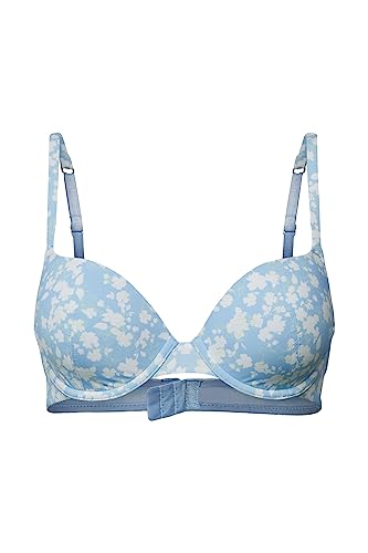 ESPRIT Damen Printed Micro RCS sexy Padded Gepolsterter BH, Pastel Blue 3, 75 C von ESPRIT